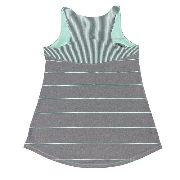LULULEMON Run: First Base Tank Sz 6 Cliff Hanger Stripe Heathered Slate - Picture 7 of 8